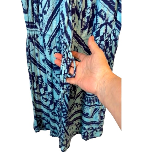 🌹𝐍𝐖𝐓:𝐂𝐀𝐋𝐕𝐈𝐍 𝐊𝐋𝐄𝐈𝐍 𝐉𝐄𝐀𝐍𝐒 JERSEY 𝐓𝐄𝐀𝐋/𝐍𝐀𝐕𝐘 𝐏𝐀𝐓𝐓𝐄𝐑𝐍 𝐎𝐏𝐄𝐍 𝐒𝐇𝐎𝐔𝐋𝐃𝐄𝐑 𝐃𝐑𝐄𝐒𝐒 - Picture 4 of 7